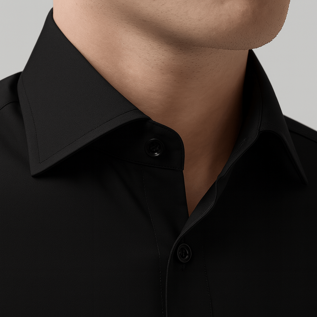 The Investor - Black Supima Shirt - Magnates