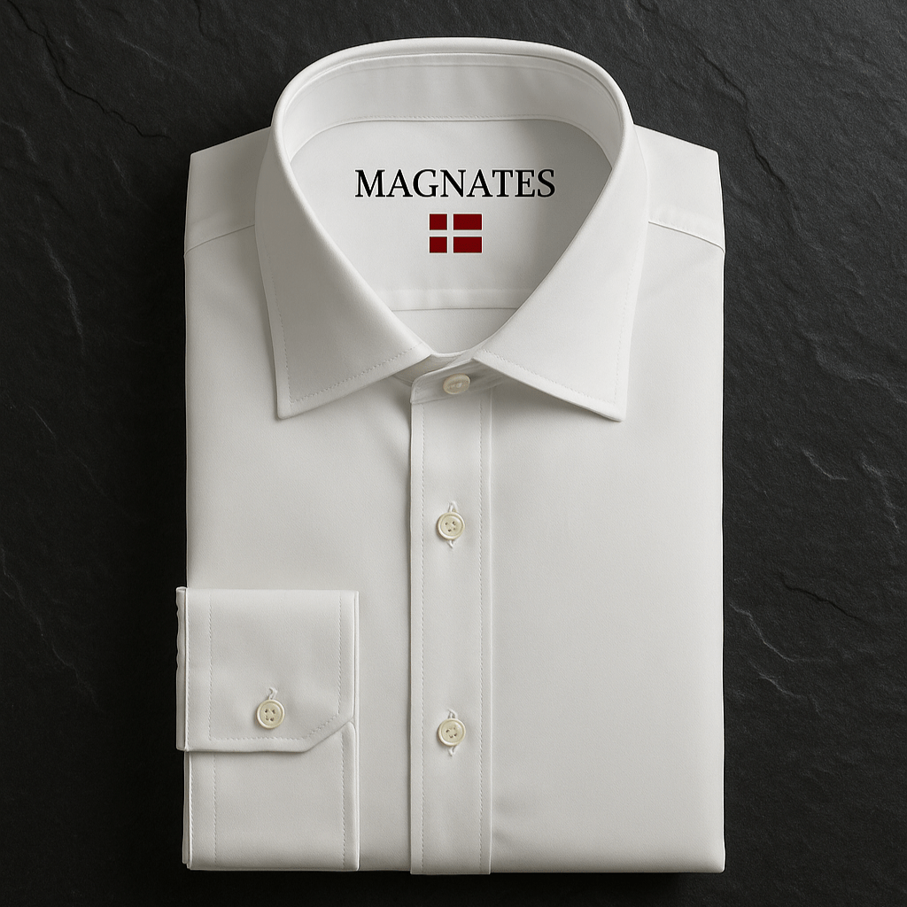 The Magnate - White Supima Shirt - Magnates Limited