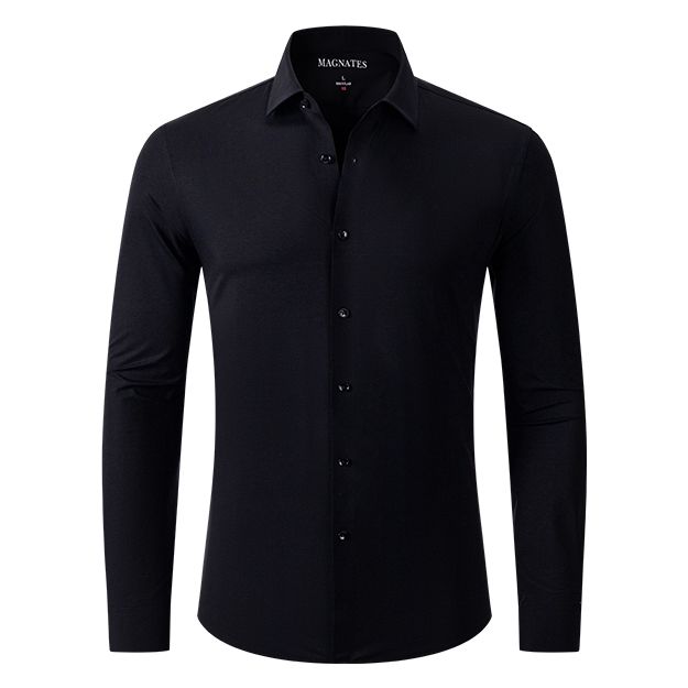 The Investor - Black Supima Shirt - Magnates